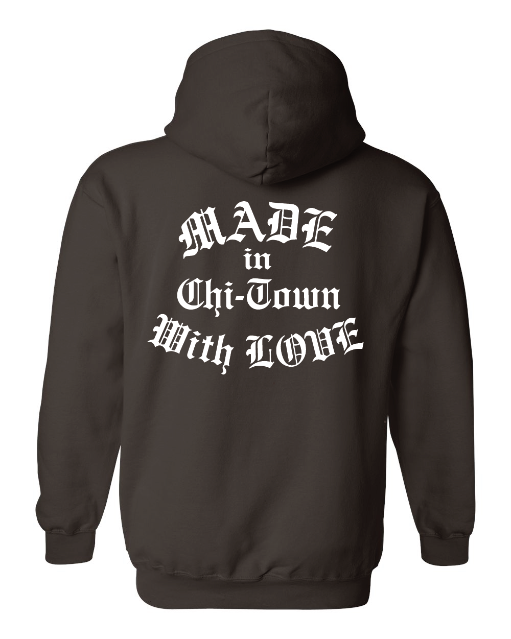 Brown and Proud Cotton Hoodie by Made in Chi-Town With Love