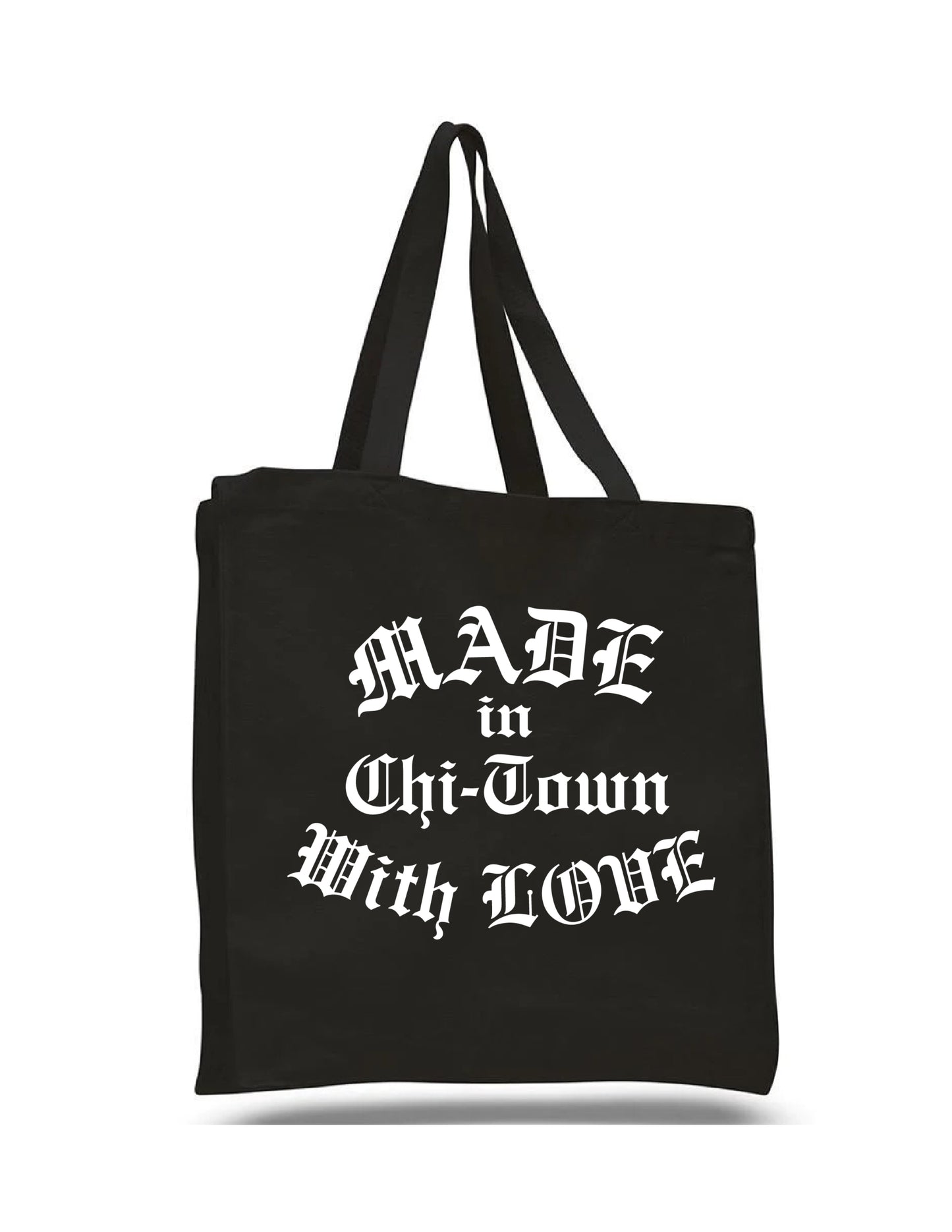 Box Logo Cotton Tote by Made in Chi-Town With Love
