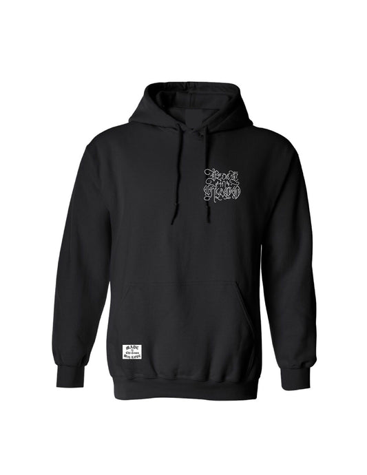 Limited Edition Peace in Chicago Black Cotton Hoodie by Made in Chi-Town With Love