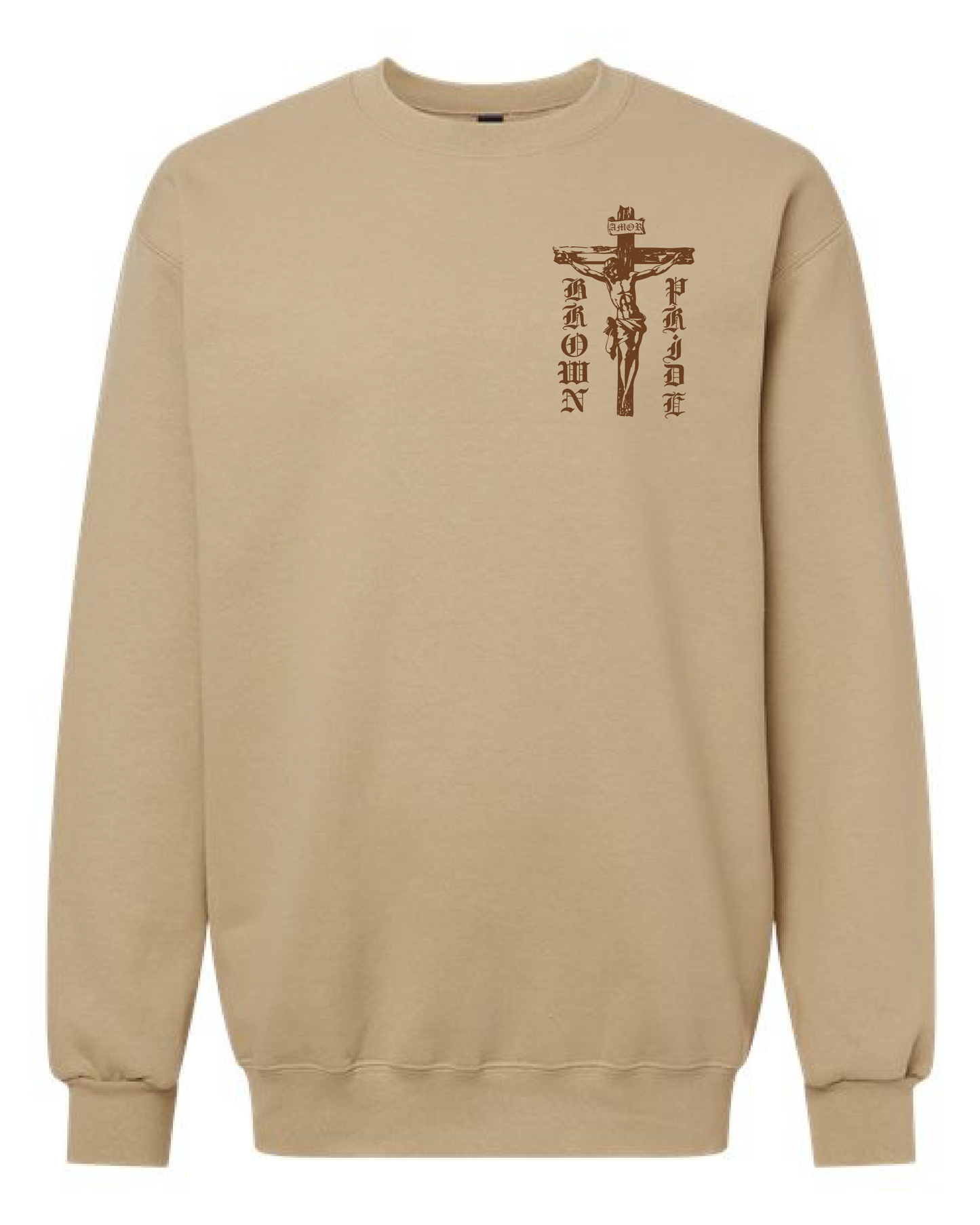 BROWN PRIDE COTTON SWEATER BY MADE IN CHI-TOWN WITH LOVE