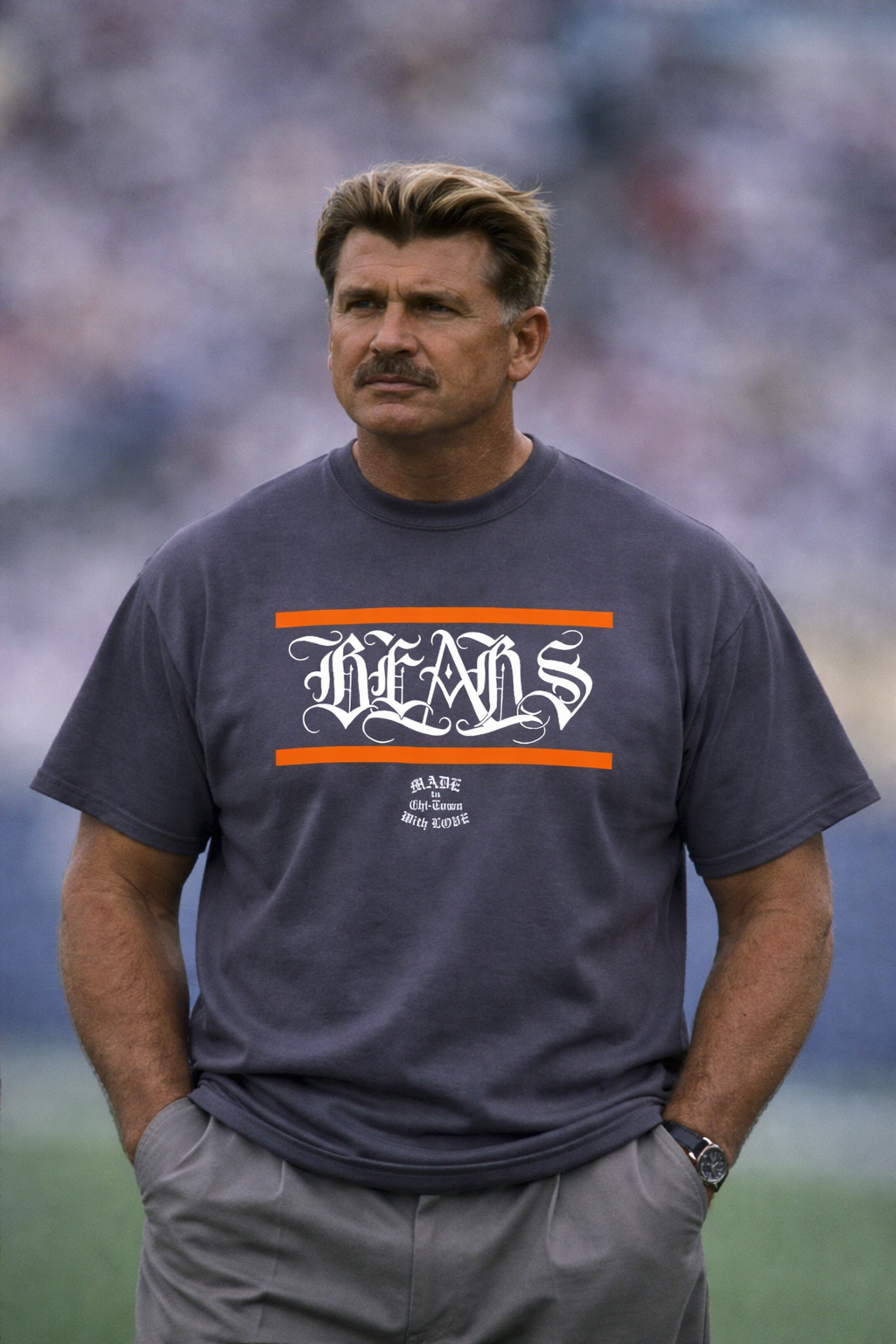 SOLD OUT Da Chicago Bears Cotton Tee by Made in Chi-Town With Love