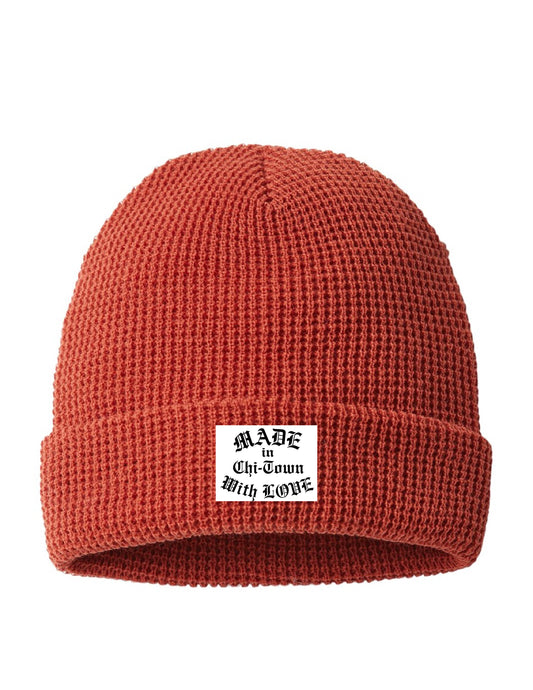 Made with Love Waffle Beanie by Made in Chi-Town With Love