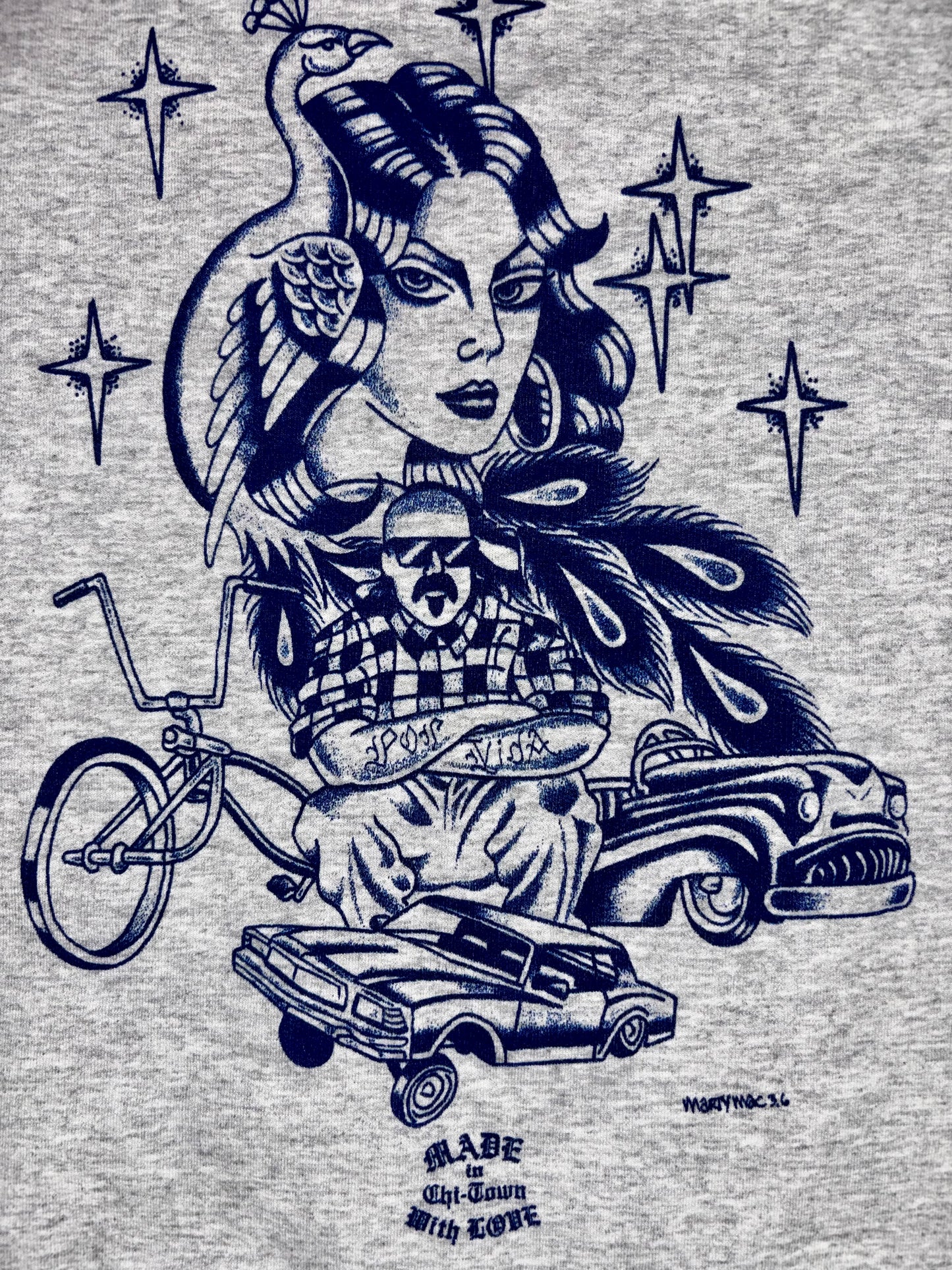 Por Vida Heavy Blend Hoodie by Made in Chi-Town With Love