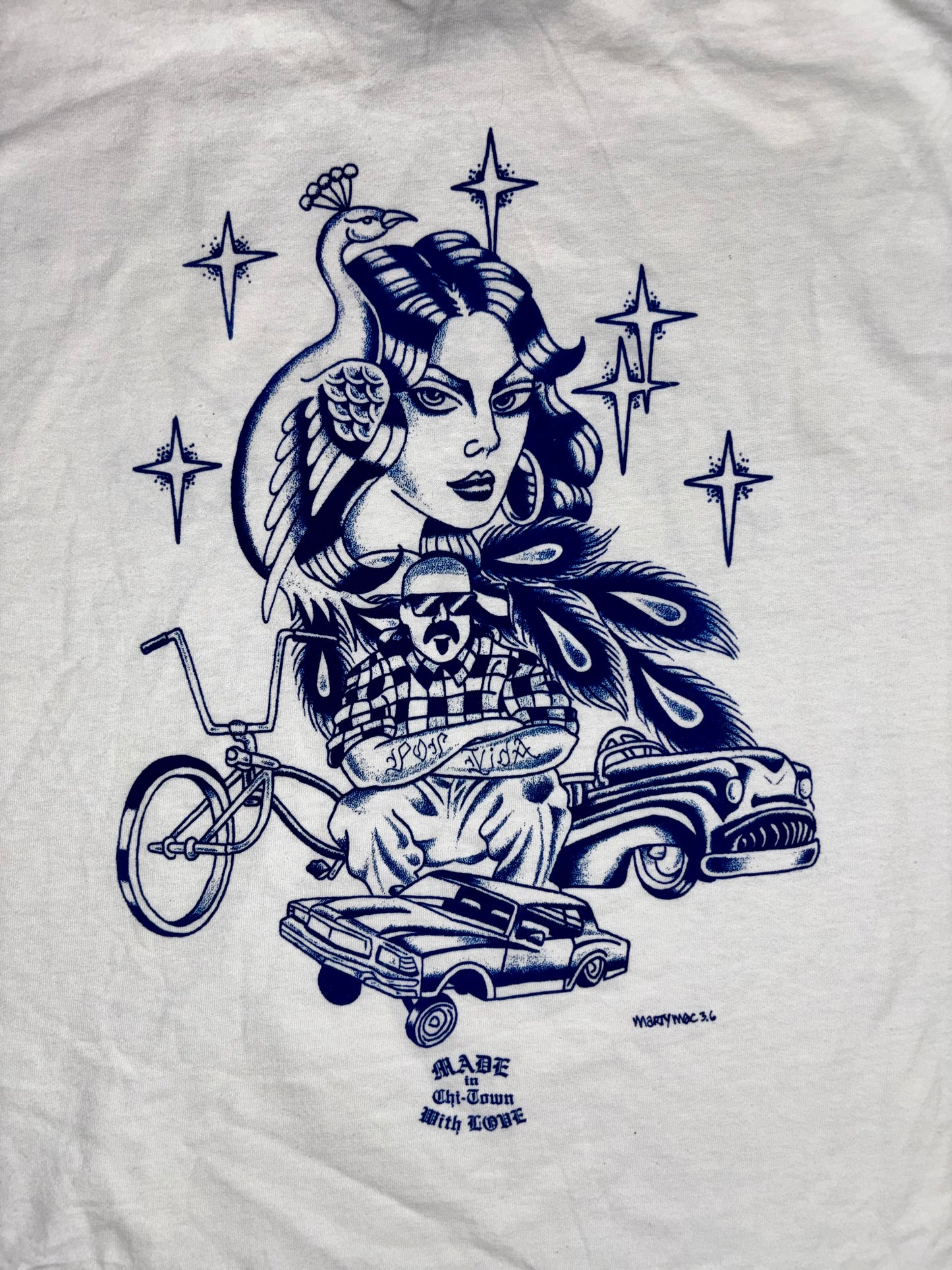 Por Vida Cotton Tee by  Made in Chi-Town With Love