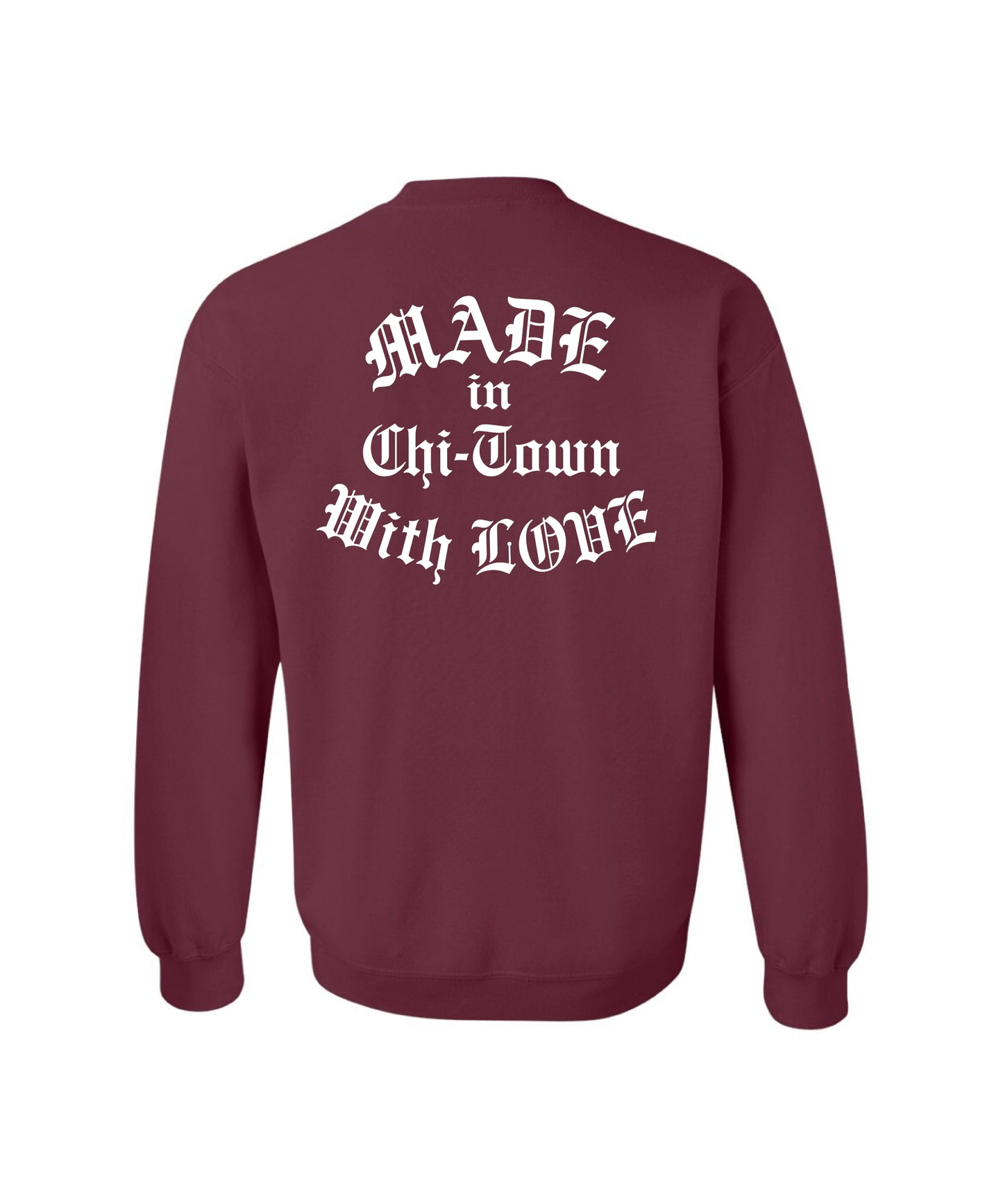 Chicago Raised Me Cotton Crewneck Sweater by Made in Chi-Town With Love