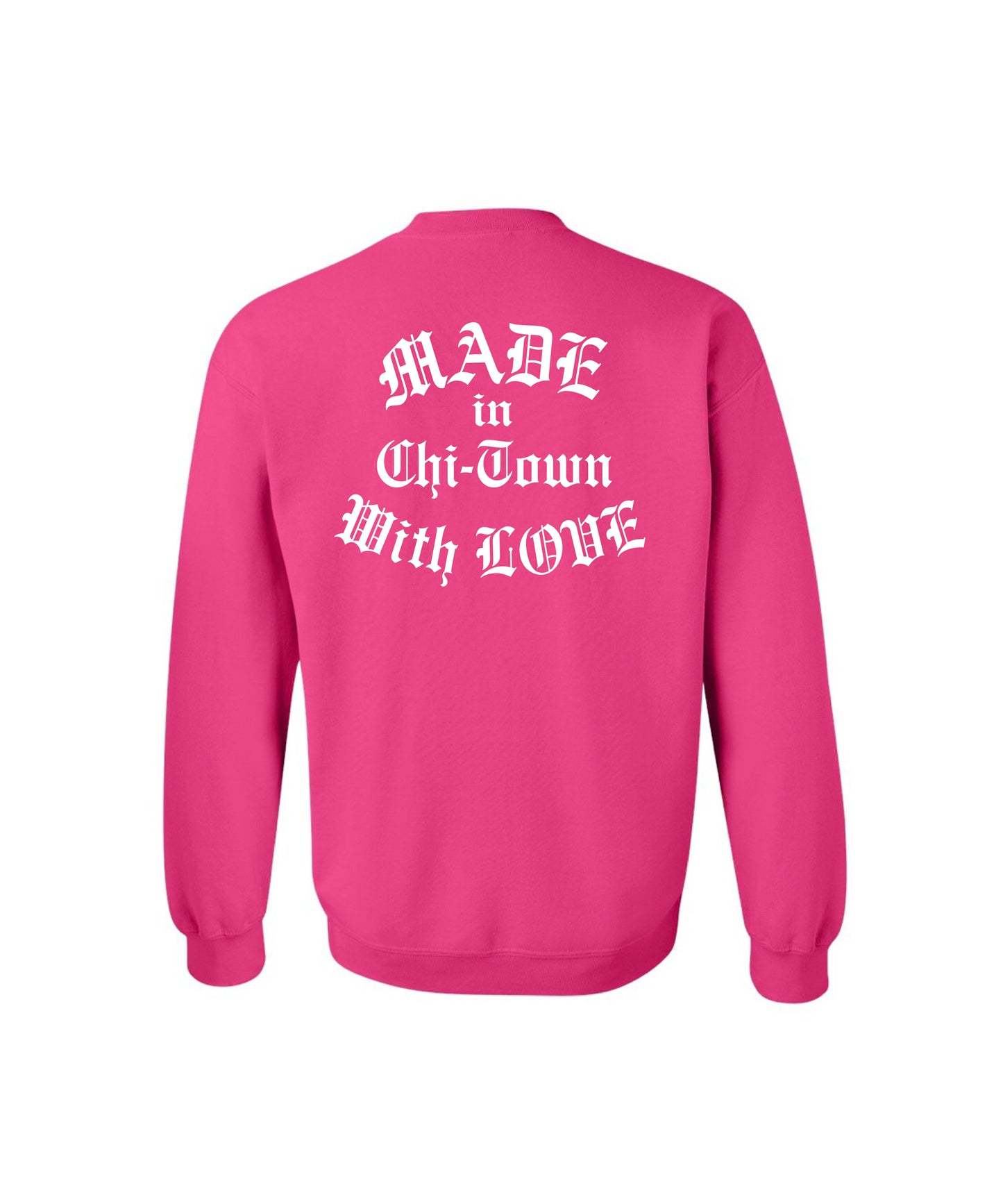 Chicago Raised Me Cotton Crewneck Sweater by Made in Chi-Town With Love