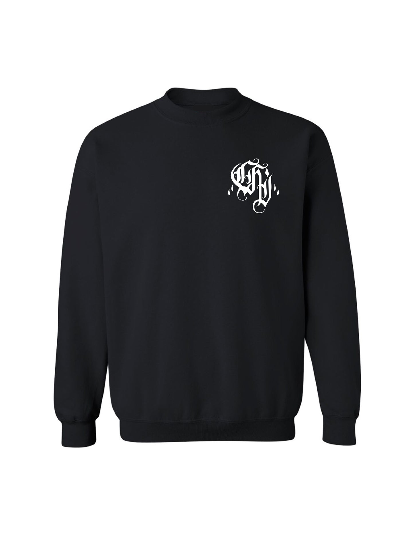 NEW CHI CITY BOX LOGO COTTON BLACK SWEATER BY MADE IN CHI-TOWN WITH LOVE