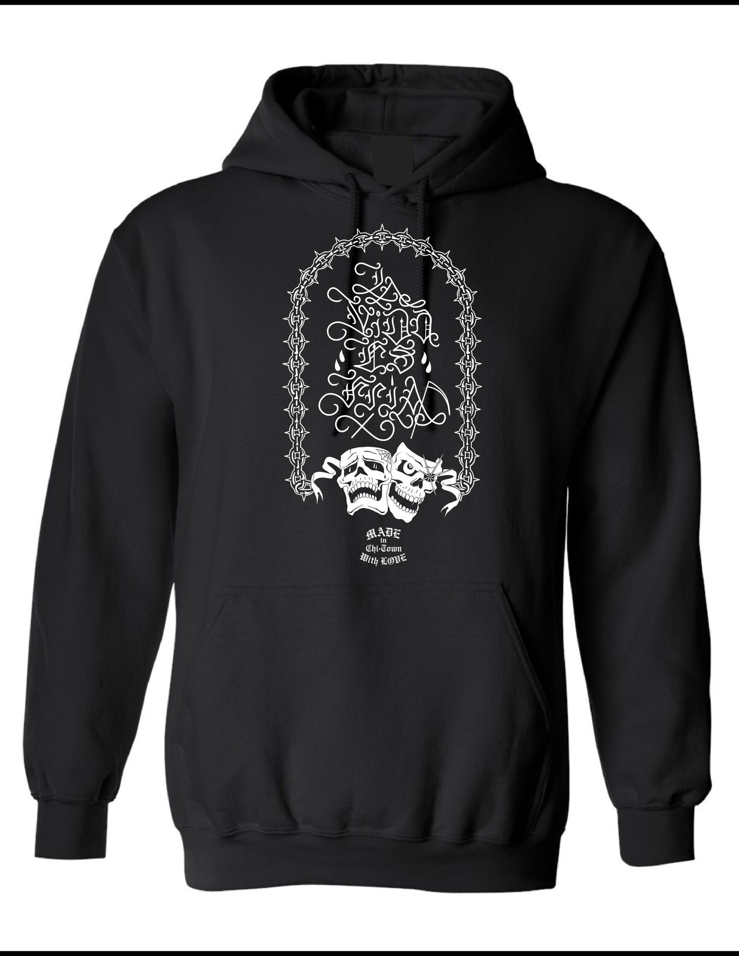 Exclusive La Vida Es Fria Cotton Hoodie By Made in Chi-Town with Love