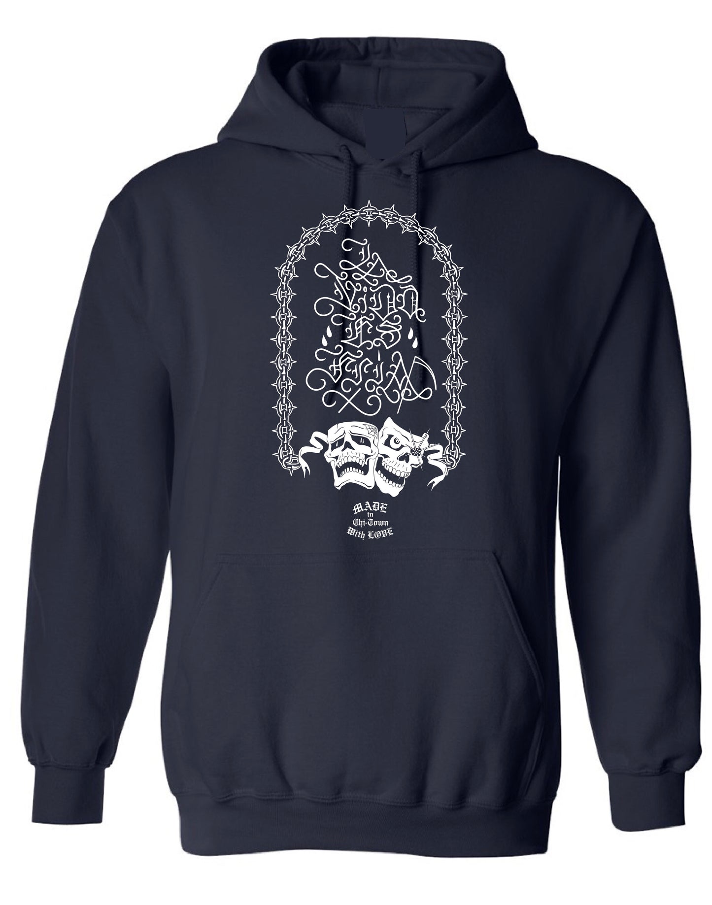 Exclusive La Vida Es Fria Cotton Hoodie By Made in Chi-Town with Love