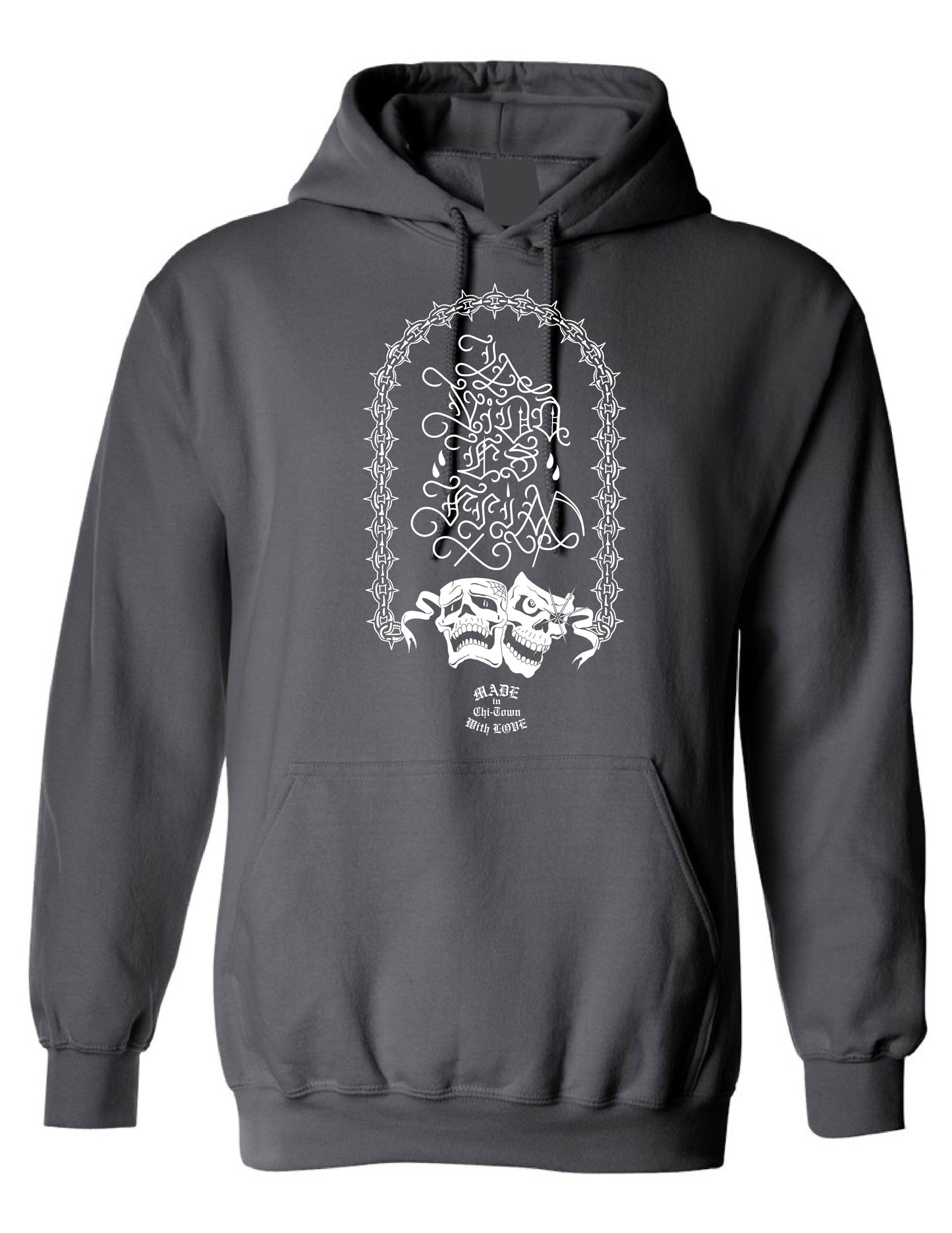 Exclusive La Vida Es Fria Cotton Hoodie By Made in Chi-Town with Love