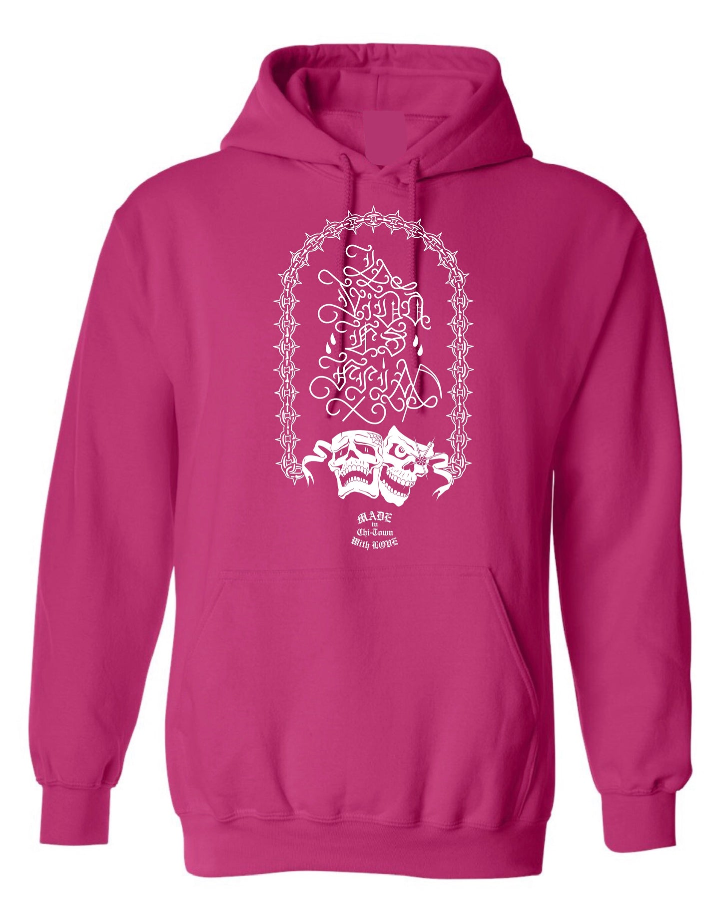 Exclusive La Vida Es Fria Cotton Hoodie By Made in Chi-Town with Love