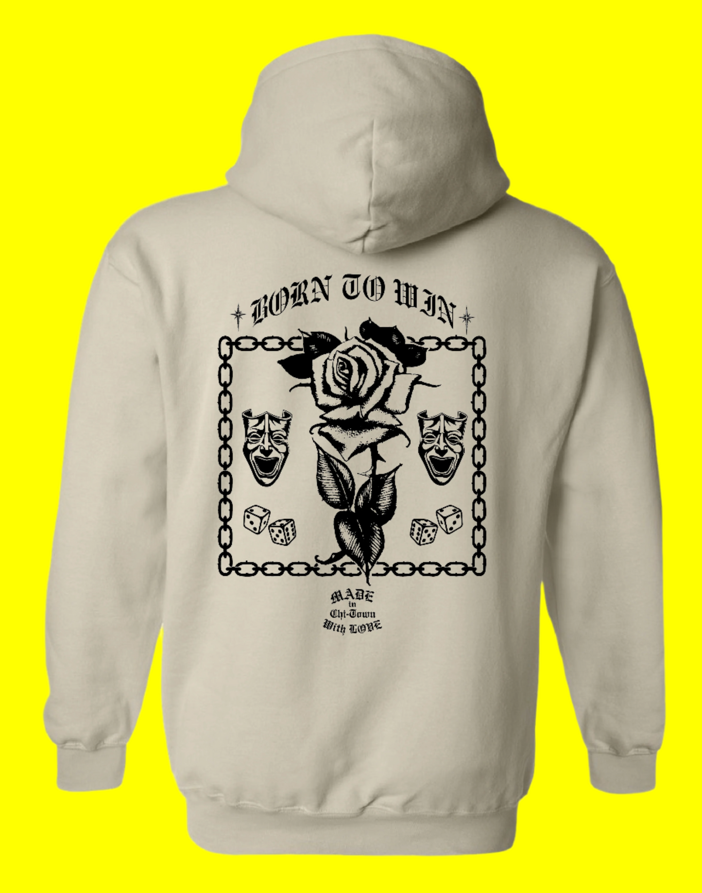 Born To Win Exclusive Cotton Hoodie by Made in Chi-Town With Love