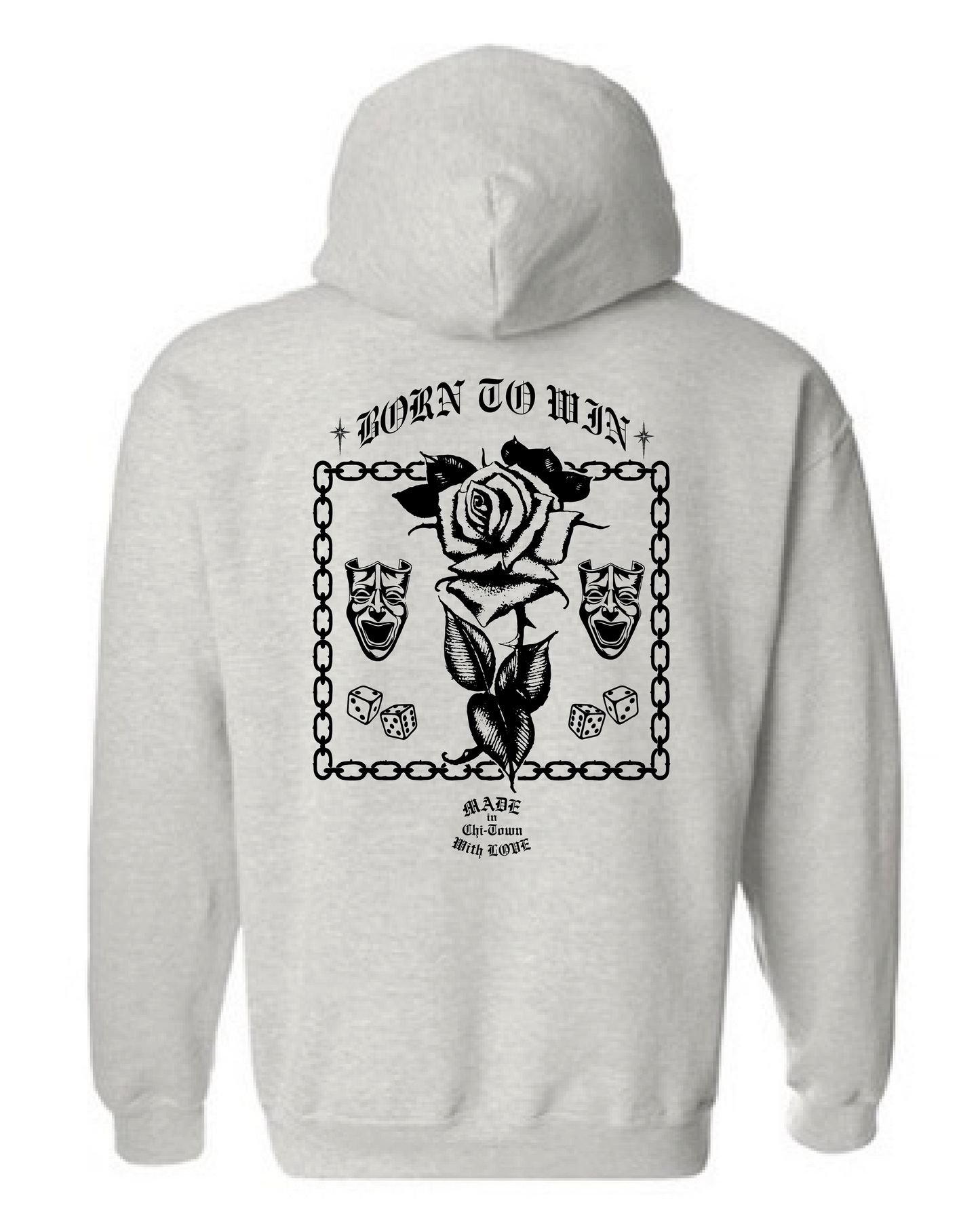 Born To Win Exclusive Cotton Hoodie by Made in Chi-Town With Love