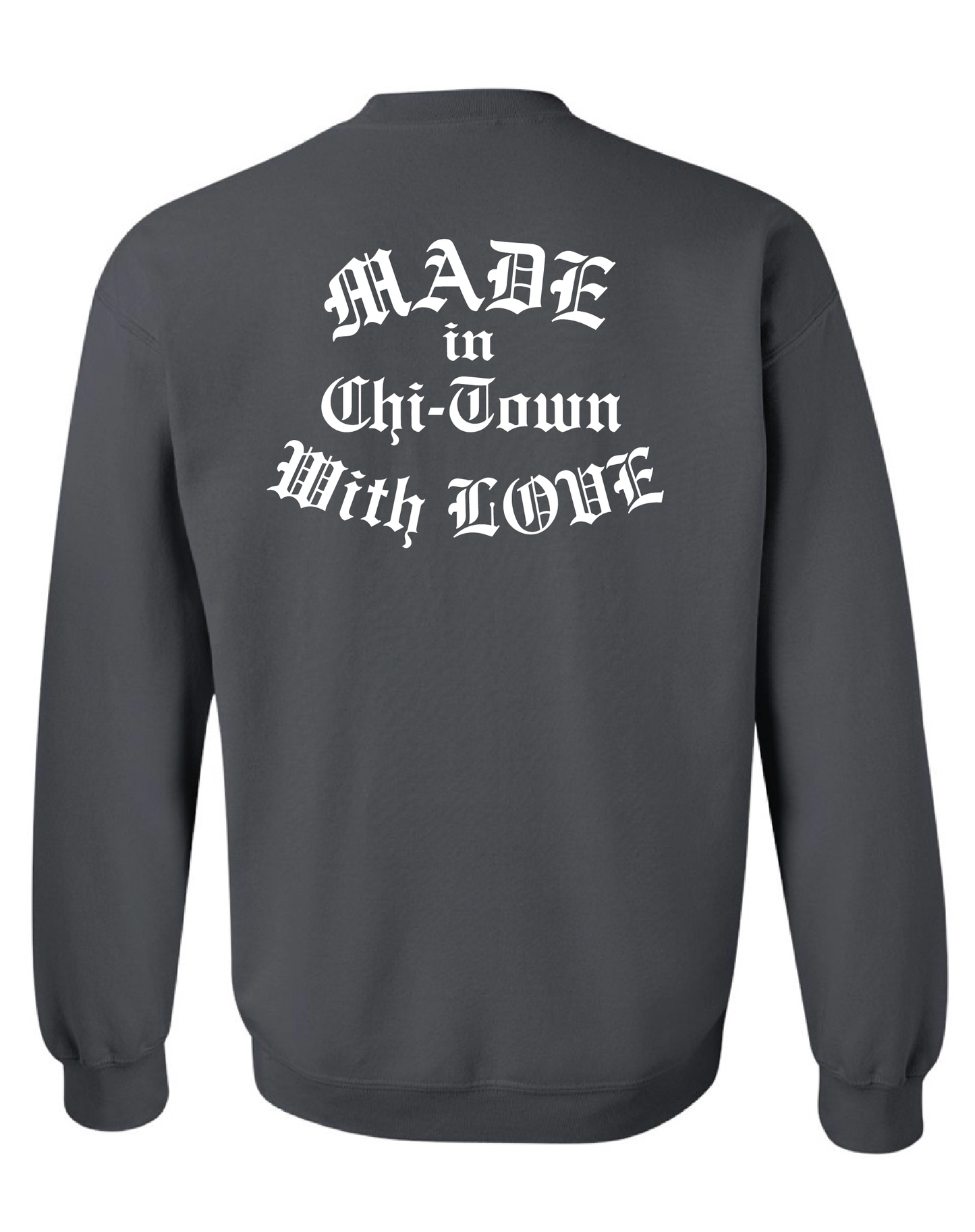 Chicago Raised Me Cotton Crewneck Sweater by Made in Chi-Town With Love