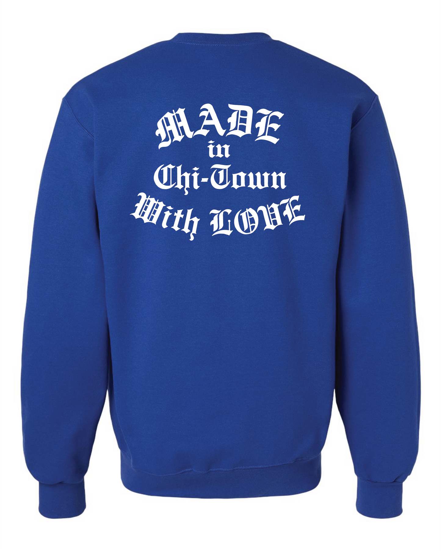 Da Cubs Major League Premium Cotton Blue Crewneck by Made in Chi-Town With Love