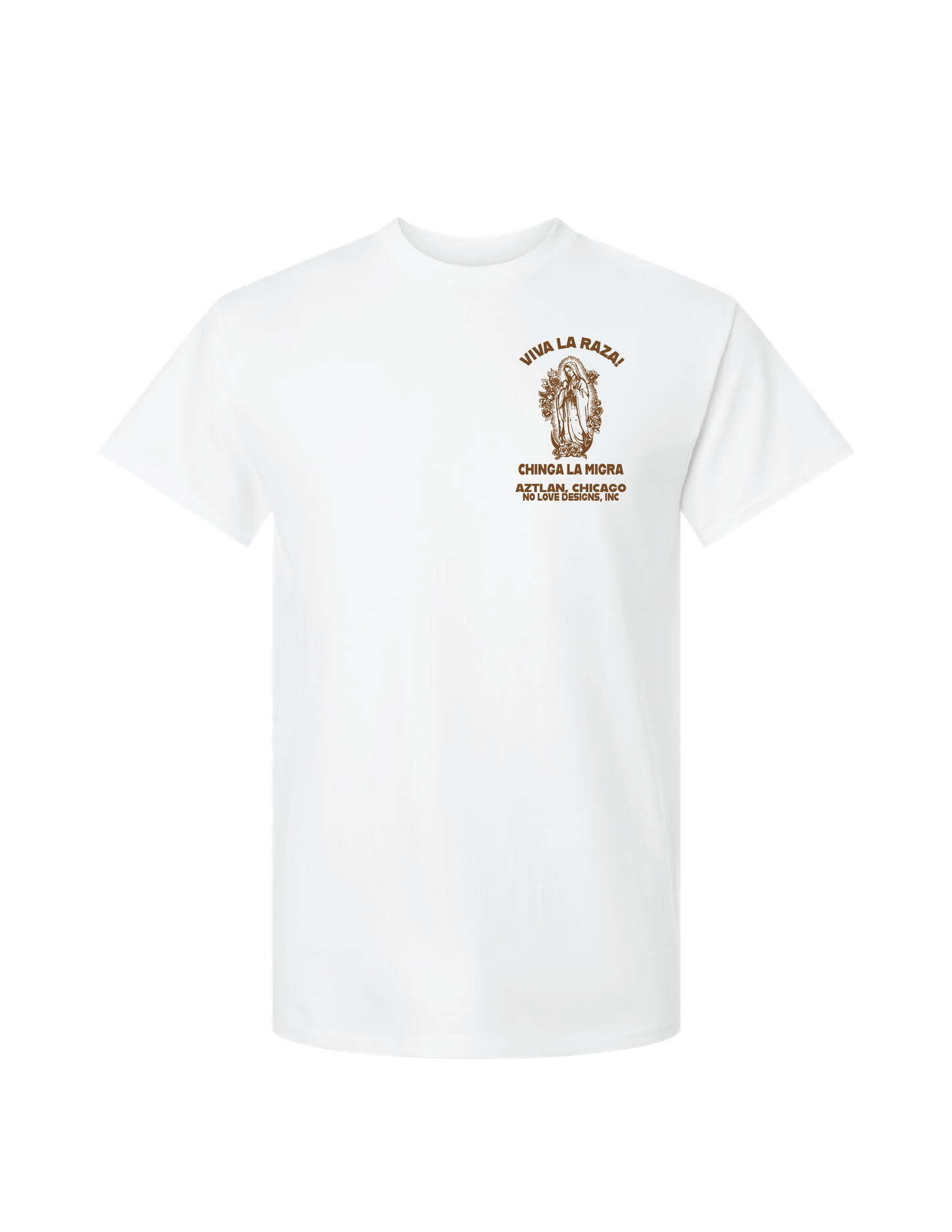 Being Brown Is Not A Crime Cotton T-shirt by No Love Designs, INC