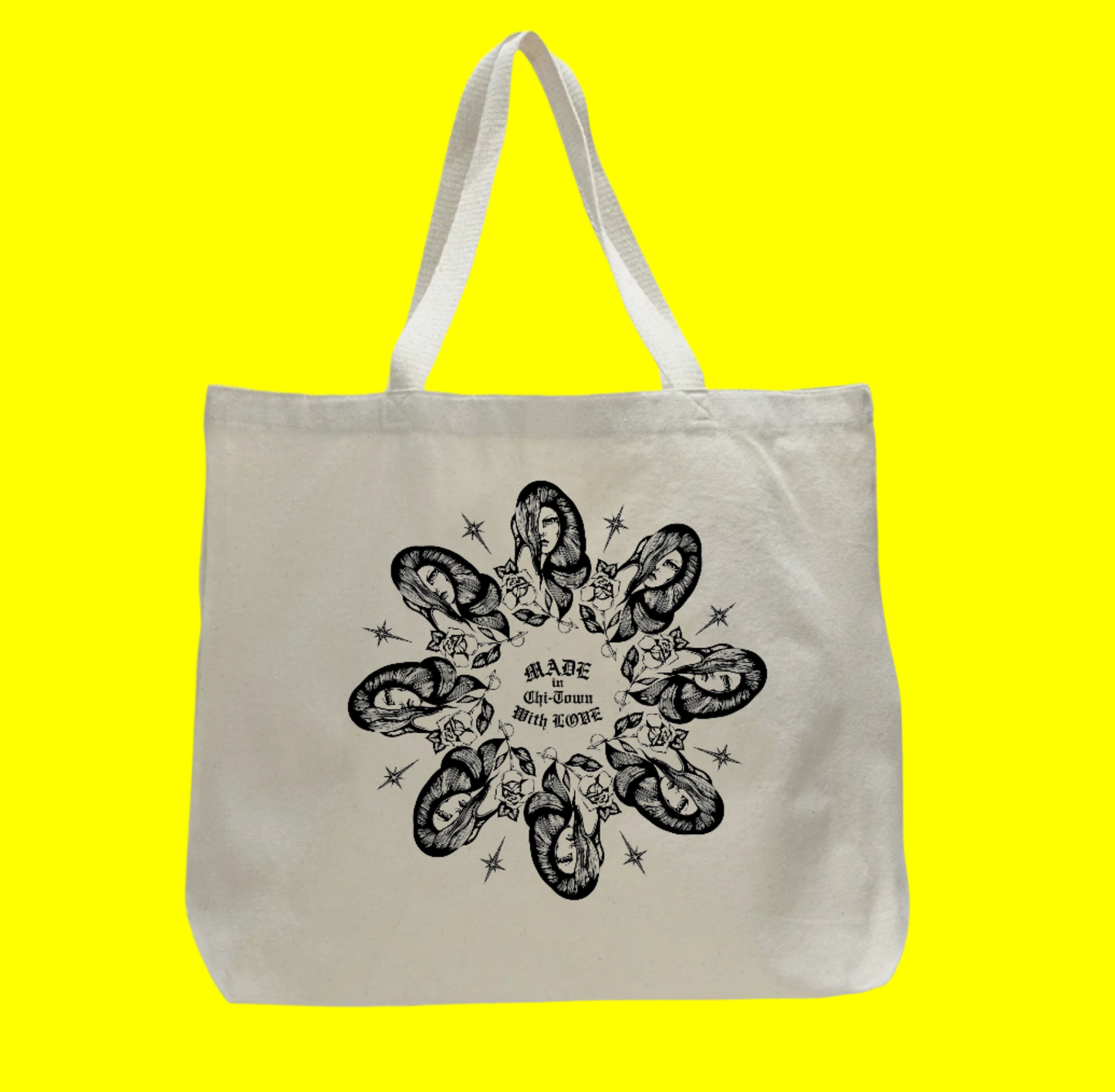 Love is a gamble Large tote bag by Made in Chi-Town With Love