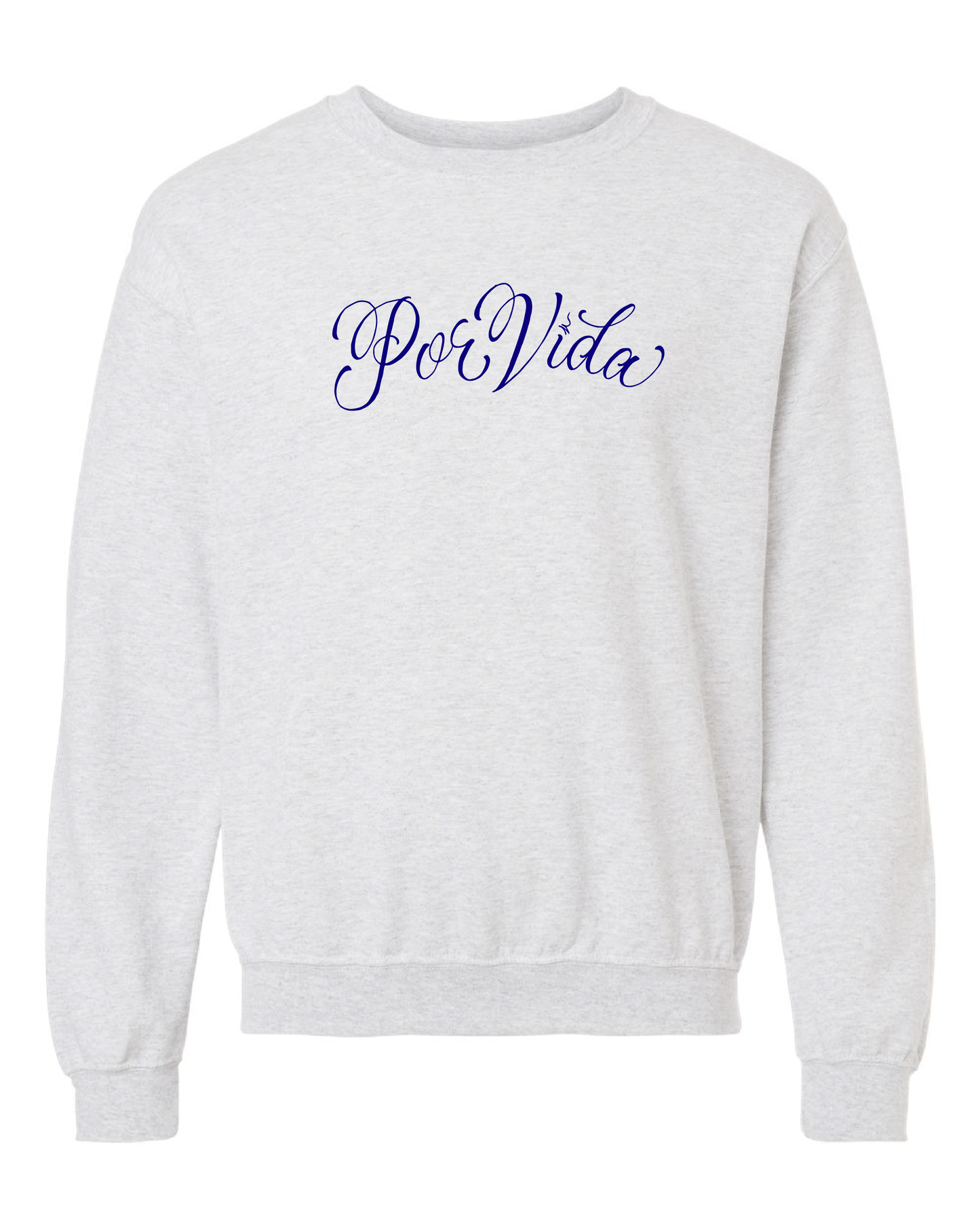 Por Vida Cotton Crewneck Sweater by Made in Chi-Town With Love